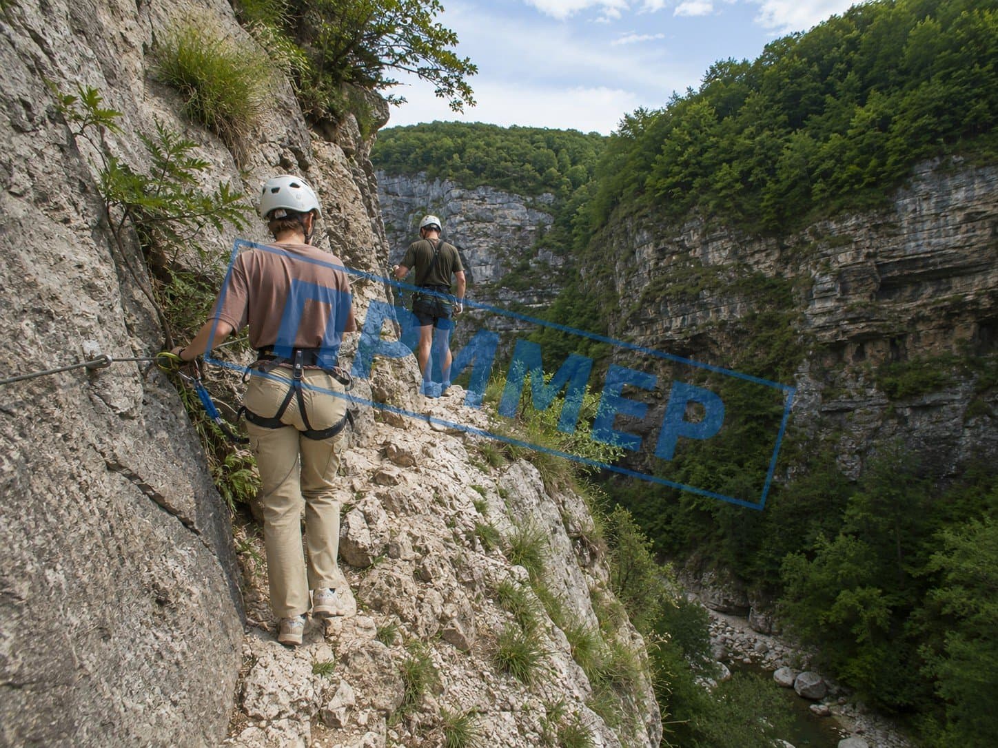 [ПРИМЕР] Скальный маршрут со страховкой в ущелье Мишоко
